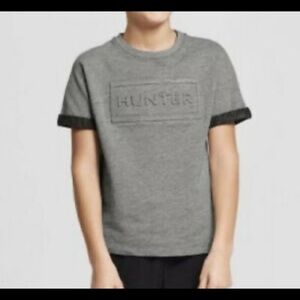 Hunter for Target boys embossed gray tee shirt size L